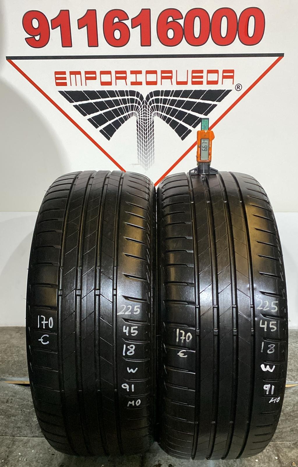 BRIDGESTONE TURANZA USADO  225/45 R18 91 W